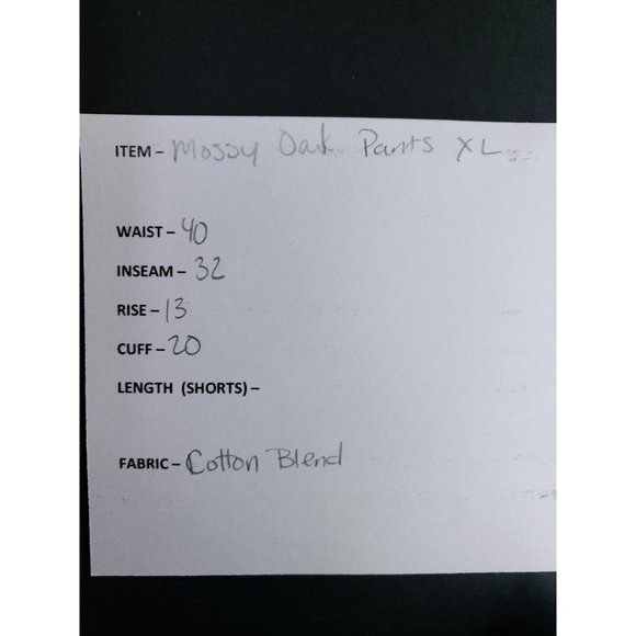 Mossy Oak Cargo Hunting Pants Men's Size XL (40-42) Breakup Camouflage - Picture 9 of 10